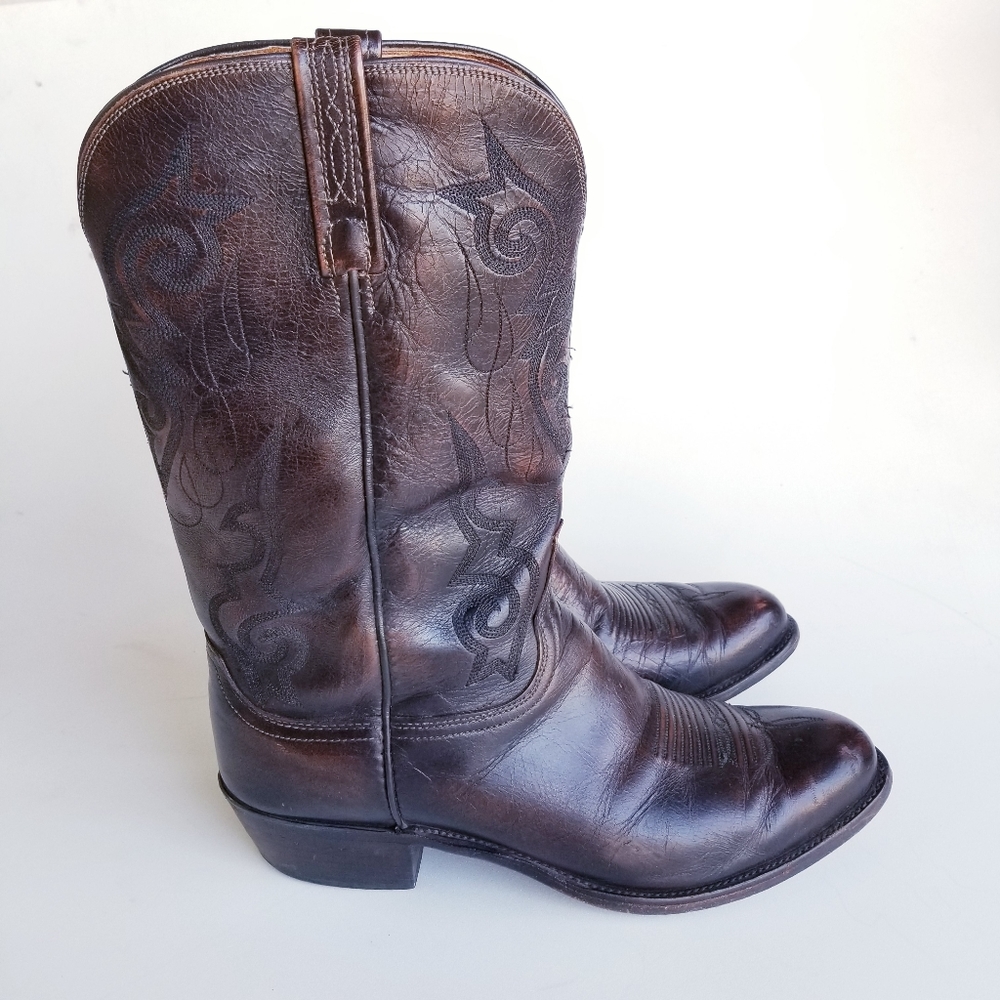 Classic Brown Western Cowboy Boots